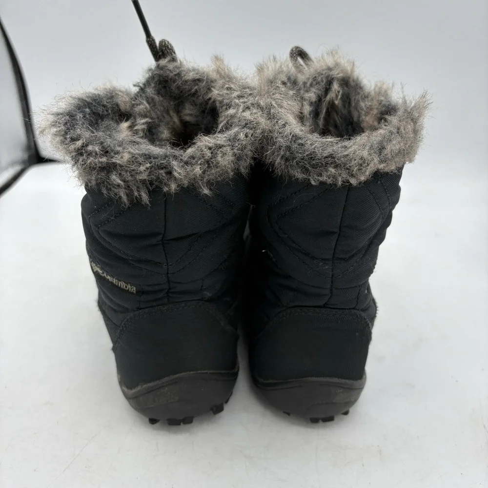 Columbia Snow Boots Womens Size 7.5 Minx Shorty III Black Waterproof Omni Grip